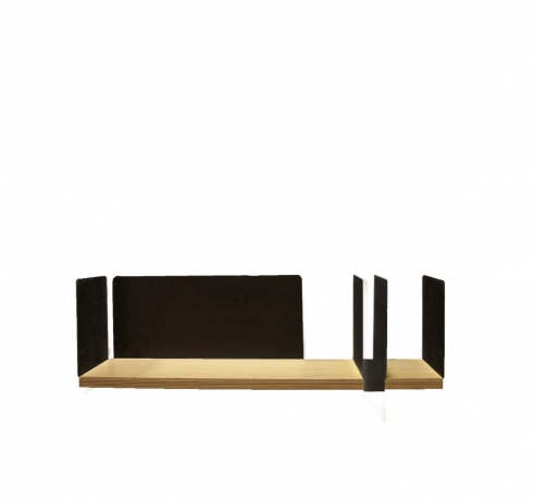 portable atelier shelf with black sliding element - фото