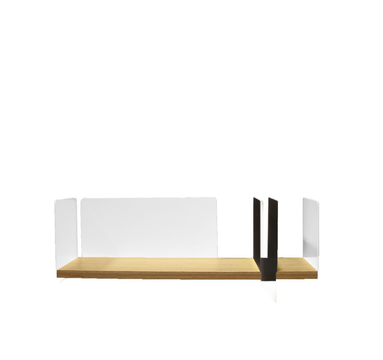 portable atelier shelf with black sliding element - фото
