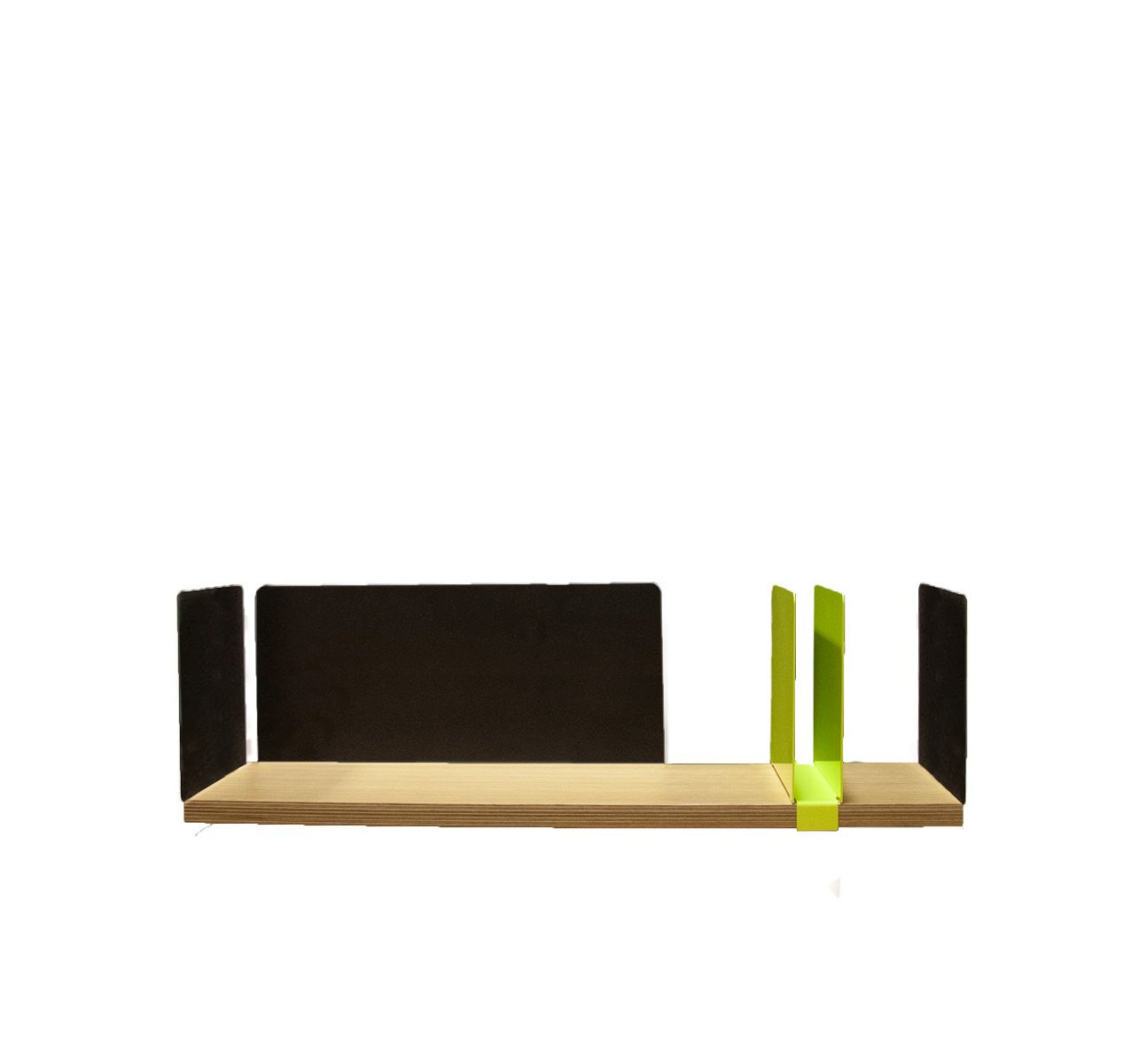 portable atelier shelf with fluorescent yellow sliding element - фото